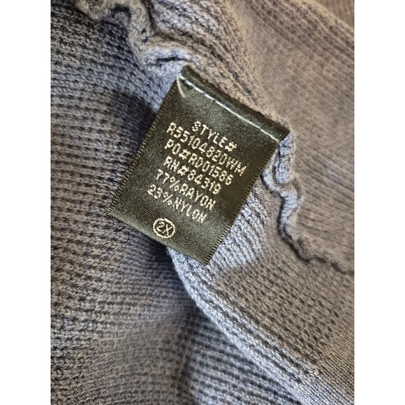 Cyrus Hooded Waterfall Cardigan Waffle Knit Soft Sweater Bluegray Sz 2X - Picture 5 of 6